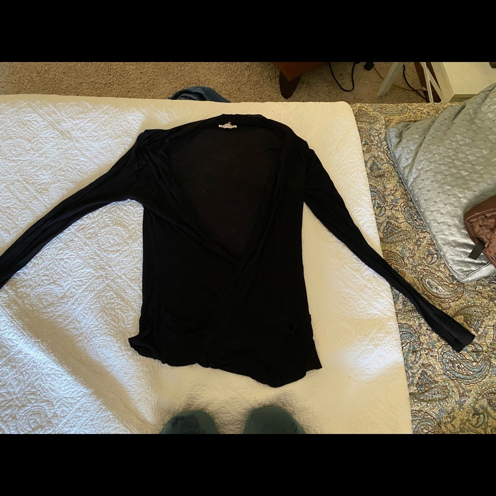 Black cardigan